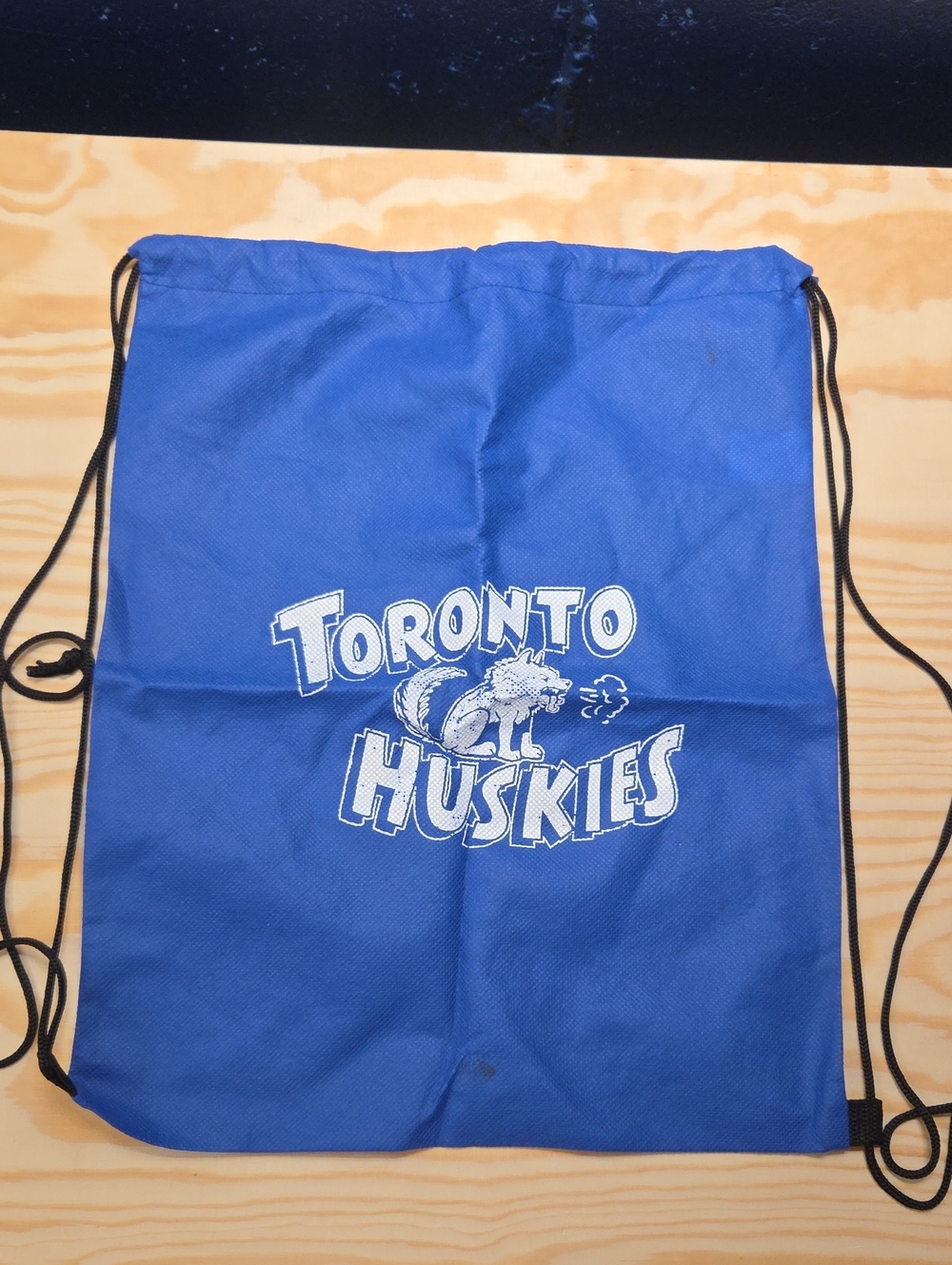 Vintage Toronto Huskies NBA Royal Blue Drawstring Bag